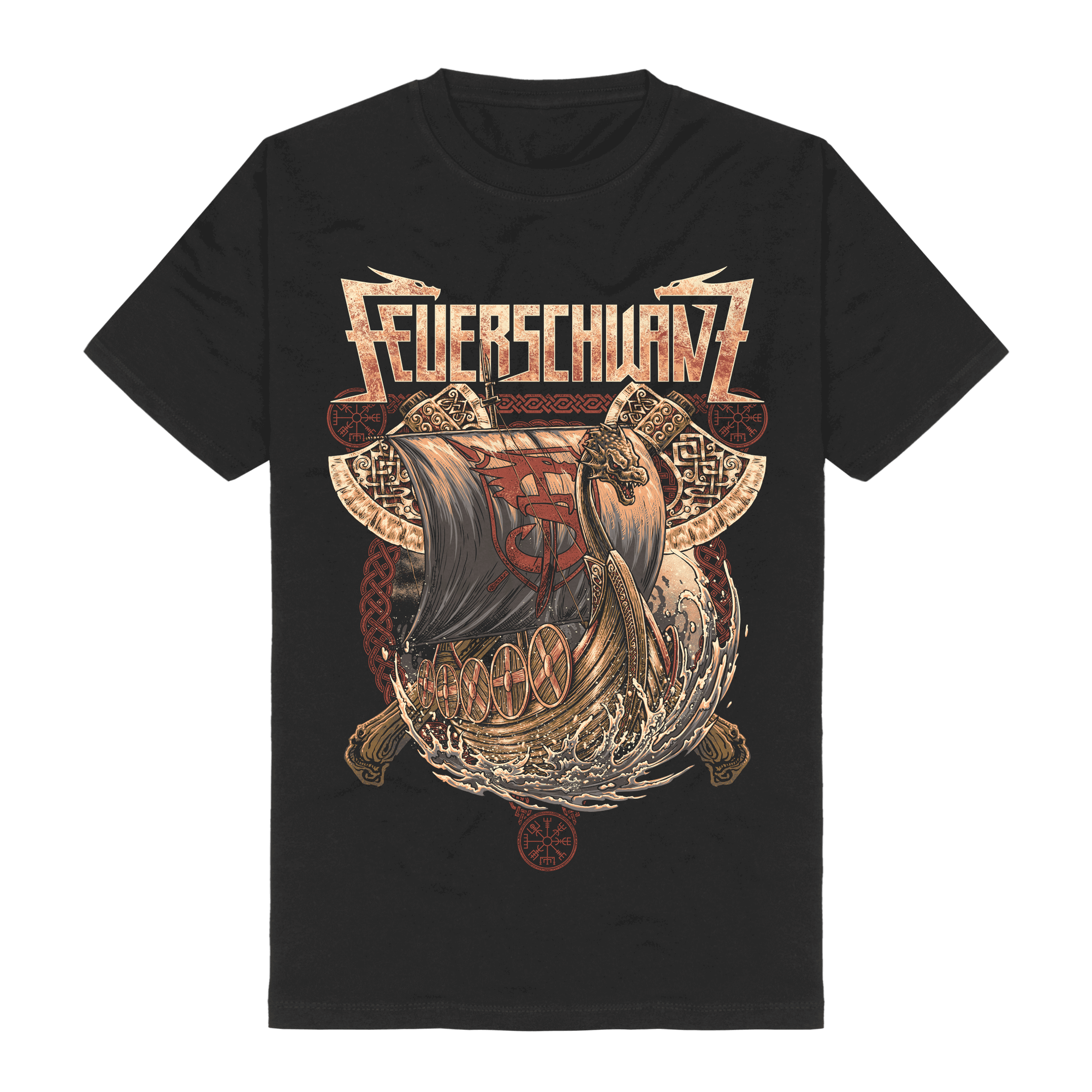 Feuerschwanz Dragonship Axes T-Shirt 448558